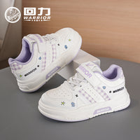 Os novos sapatos infantis enérgicos e fofos da Warrior 2026, versáteis, confortáveis e na moda, sapatos desportivos de exterior de alta estética ao estilo coreano