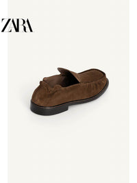 ZARA 2026 Primavera/Verão Novos Sapatos Náuticos Masculinos de Couro da Série Studio 2692720 700