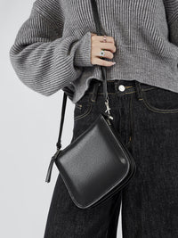 Primavera/Verão novas malas de pele genuína para mulher, malas cruzadas de ombro único, malas de telemóvel, bolsas tipo balde feminino, malas pequenas de ombro único, malas para as axilas
