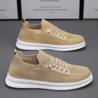 Sapatos masculinos masculinos respiráveis de verão, ténis casuais finos de lona, novos sapatos de malha versáteis e modernos de 2024