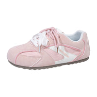 Os novos sapatos de treino alemães, modernos, versáteis e confortáveis da Warrior, sapatilhas de ballet femininas coreanas com blocos de cor, sapatos casuais de alto valor