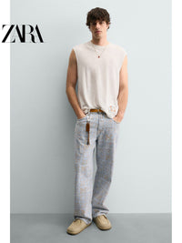 Sapatos masculinos ZARA, lançamento da coleção verão 2026, com detalhes em camurça, bico redondo e plataforma, código 2759620 102.