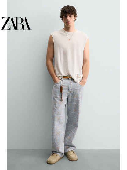 Sapatos masculinos ZARA, lançamento da coleção verão 2026, com detalhes em camurça, bico redondo e plataforma, código 2759620 102.
