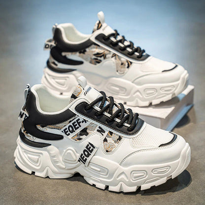 Novos Sapatos Desportivos Casuais Respiráveis em Rede Masculina Verão 2025, Sapatos Masculinos Modernos e Versáteis, Sapatos Pais que Aumentam a Altura