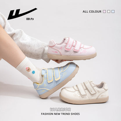 Sapatos de treino Warrior Velcro Virgo para mulheres, sapatos casuais casuais planos e fofos, sapatos preguiçosos estilo bloco de cor feminino