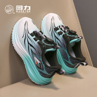 Sapatos infantis Warrior, sapatos de botão fixes, novidades de outono para rapazes e raparigas, sapatos de rede roxa respiráveis, sapatos desportivos casuais versáteis