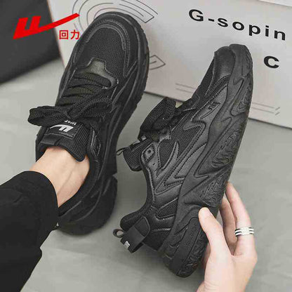 Warrior Korean Sapatos Masculinos Modernos e Fixes, Sapatos Casuais Casuais Retro com Sola Macia, Sapatos Desportivos de Rede com Atacadores, Sapatos de Pai para o Trajeto Diário