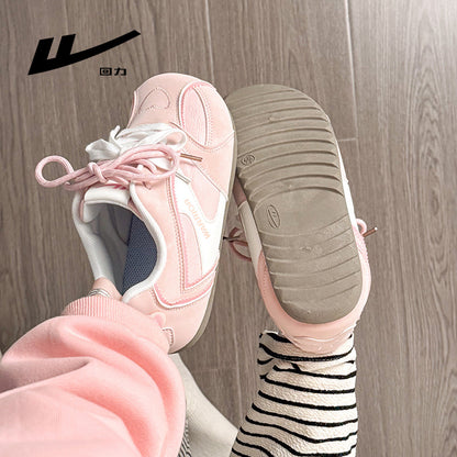 Os novos sapatos de treino alemães, modernos, versáteis e confortáveis da Warrior, sapatilhas de ballet femininas coreanas com blocos de cor, sapatos casuais de alto valor