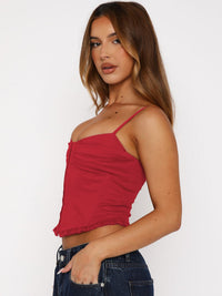 Estilo europeu e americano INS, nova moda moda street, rapariga de cor sólida, slim fit, com detalhes plissados, camisola plissada com borda plissada para mulheres