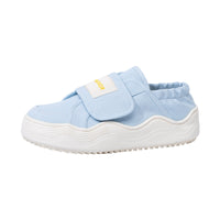 Sapatos de plataforma Warrior 2025 Spring com sola grossa para mulheres, sapatos com velcro para chinelos preguiçosos, sapatos de alto valor estético
