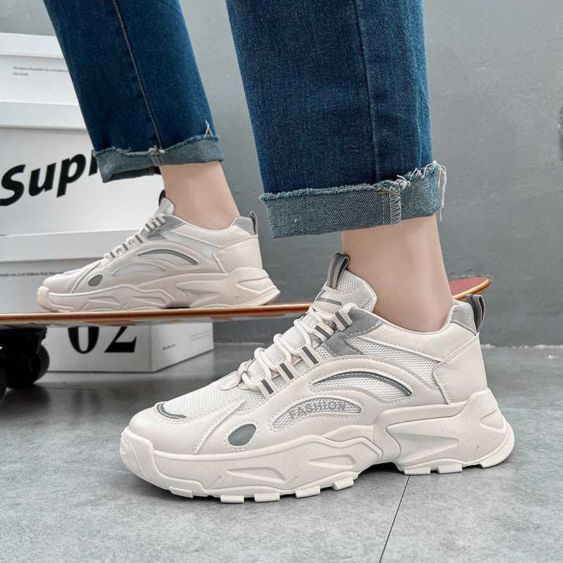 Sapatilhas masculinas casual malha daddy tide shoes sapatos masculinos primavera nova tendência versátil running little white shoes masculino