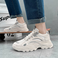 Sapatilhas masculinas casual malha daddy tide shoes sapatos masculinos primavera nova tendência versátil running little white shoes masculino