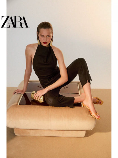 Bolsa feminina ZARA, lançamento da coleção verão 2026, com acabamento metálico, modelo transversal/clutch, código 6007810 202.