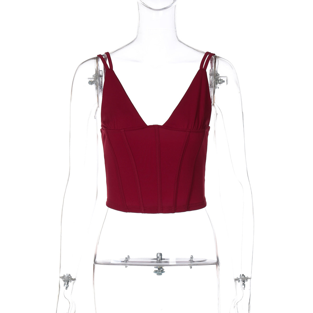 Uma camisola versátil de cintura fina em V profundo e cinder estilo europeu e americano de venda transfronteiriça, nova e sexy em estilo cinder em V para comércio externo por grosso