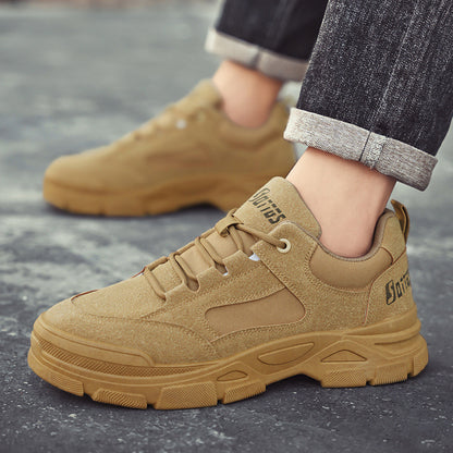 Sapatos de proteção para o trabalho de trabalho, sapatos de verão para o verão, sapatos de trabalho respiráveis para o local de trabalho, sapatos antiderrapantes e resistentes ao desgaste, ténis desportivos masculinos, sapatos de prancha
