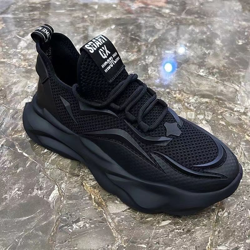 Sapatos de Homem 2024 Verão Novo Sapatos de Pai Respiráveis Sapatilhas de Rede Versáteis Modernos Versáteis Desportivos Casuais de Rede Masculino