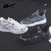 Sapatos Warrior de malha leve e respirável, ténis desportivos finos e refrescantes, sapatilhas desportivas de alto valor estético, com cordões baixos para homens