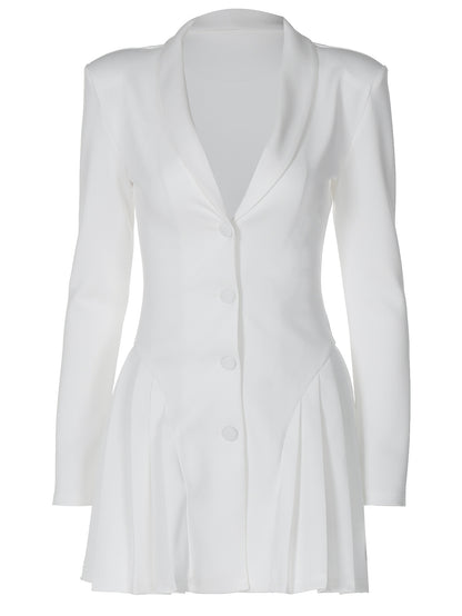 Amazon cross-border nova cor sólida sexy deep V terno gola cardigan irmã real estilo curto babado vestido mulheres