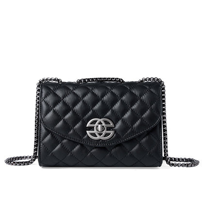 Malas femininas mais vendidas, estilo novo de nicho coreano, malas de corrente, couro genuíno de luxo leve de luxo cross-roll de gama alta para primavera/verão
