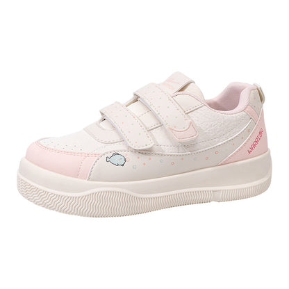 Os novos ténis femininos de velcro baixo da Warrior, sapatos casuais versáteis e modernos, sapatos simples com blocos de cor estilosos
