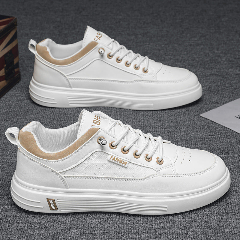 Sapatos de homem, novos ténis brancos de primavera respiráveis de 2025, ténis desportivos casuais, ténis versáteis da moda