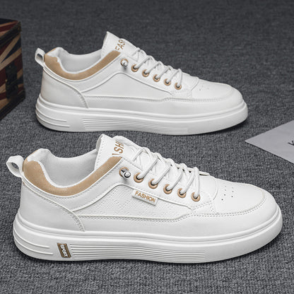 Sapatos de homem, novos ténis brancos de primavera respiráveis de 2025, ténis desportivos casuais, ténis versáteis da moda