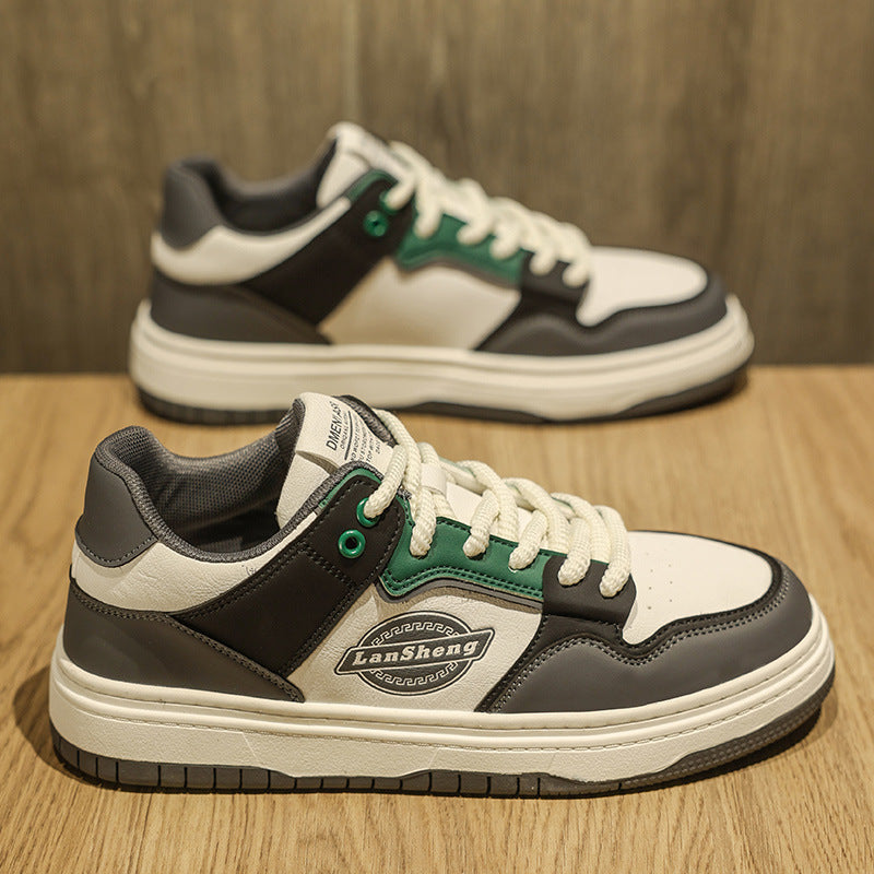 Sapatos masculinos 2025 nova marca da moda de primavera, sapatos casuais de alta gama e respiráveis, design desportivo de nicho para estudantes, ténis