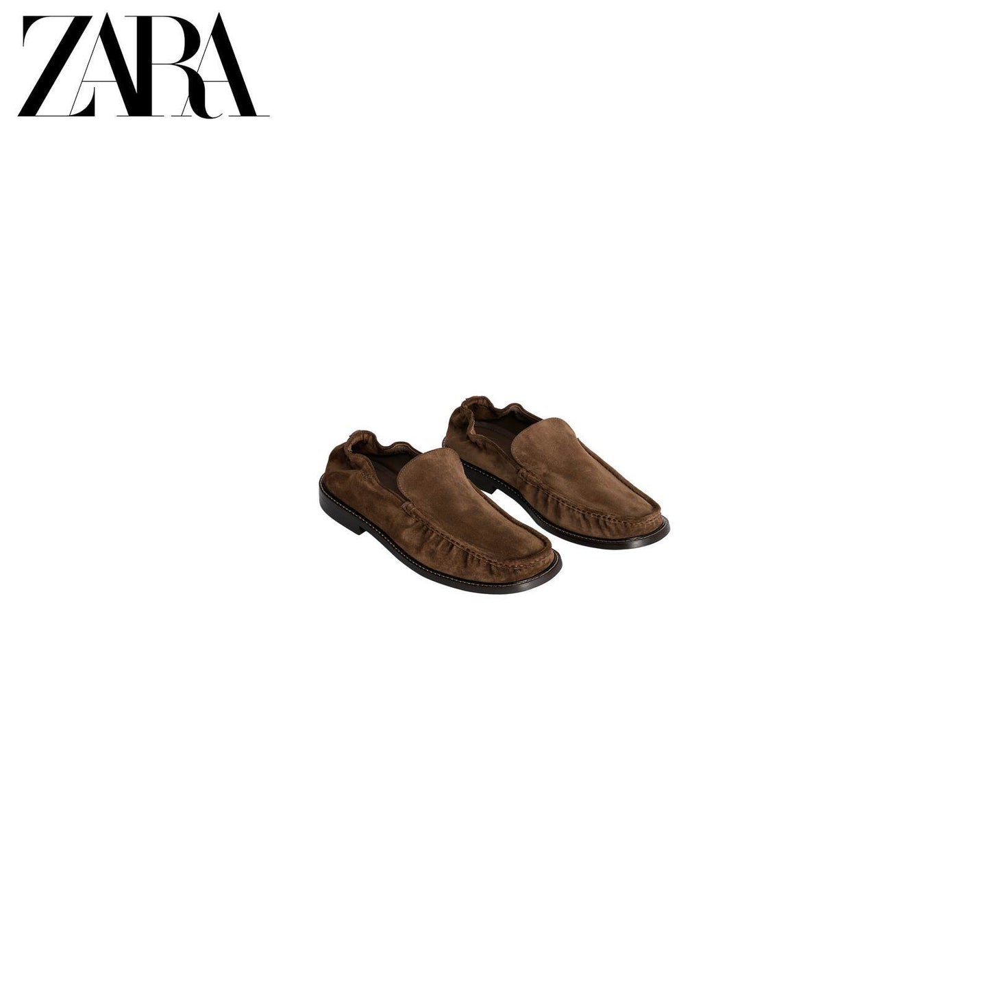 ZARA 2026 Primavera/Verão Novos Sapatos Náuticos Masculinos de Couro da Série Studio 2692720 700