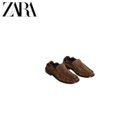 ZARA 2026 Primavera/Verão Novos Sapatos Náuticos Masculinos de Couro da Série Studio 2692720 700