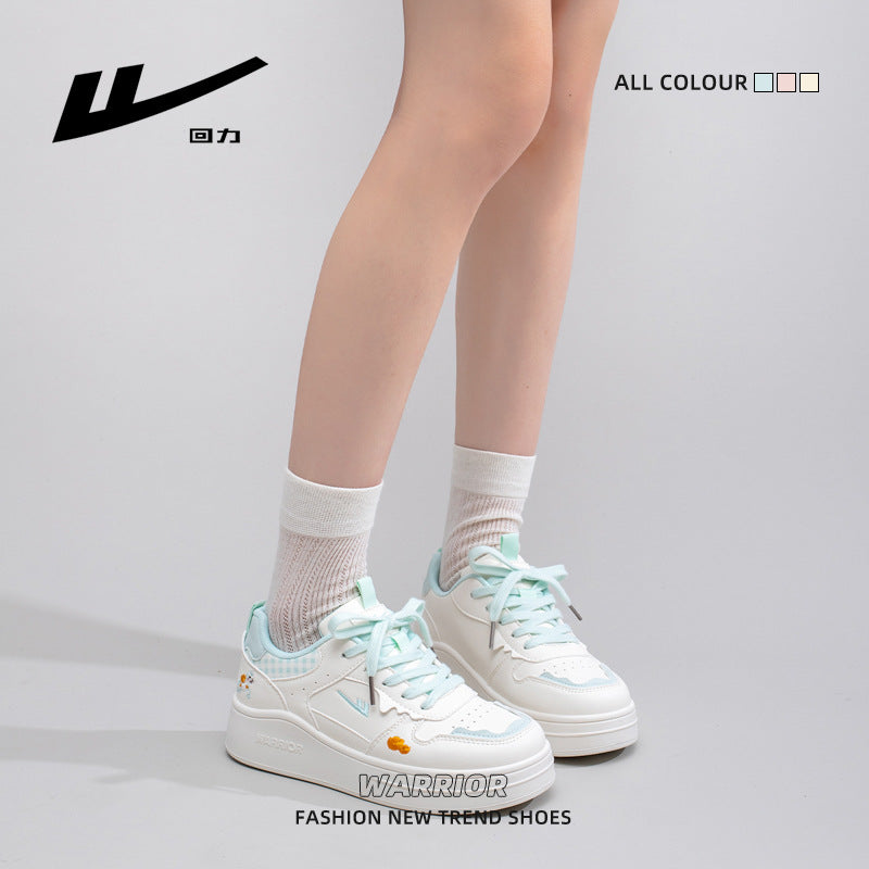 Warrior's Spring 2026 Spring 2026 Singles Femininos, Sapatos Coreanos Confortáveis e Modernos e Versáteis, Sapatos Casuais de Estilo Premier de Alta Aparência