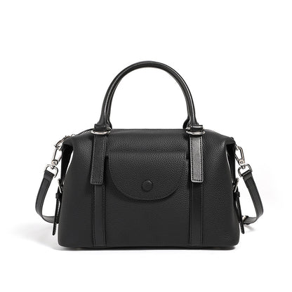 Malas de mão: Novas malas femininas em pele genuína, malas transfronteiriças em pele genuína, malas de ombro de moda versáteis, malas cross-body, malas de deslocação