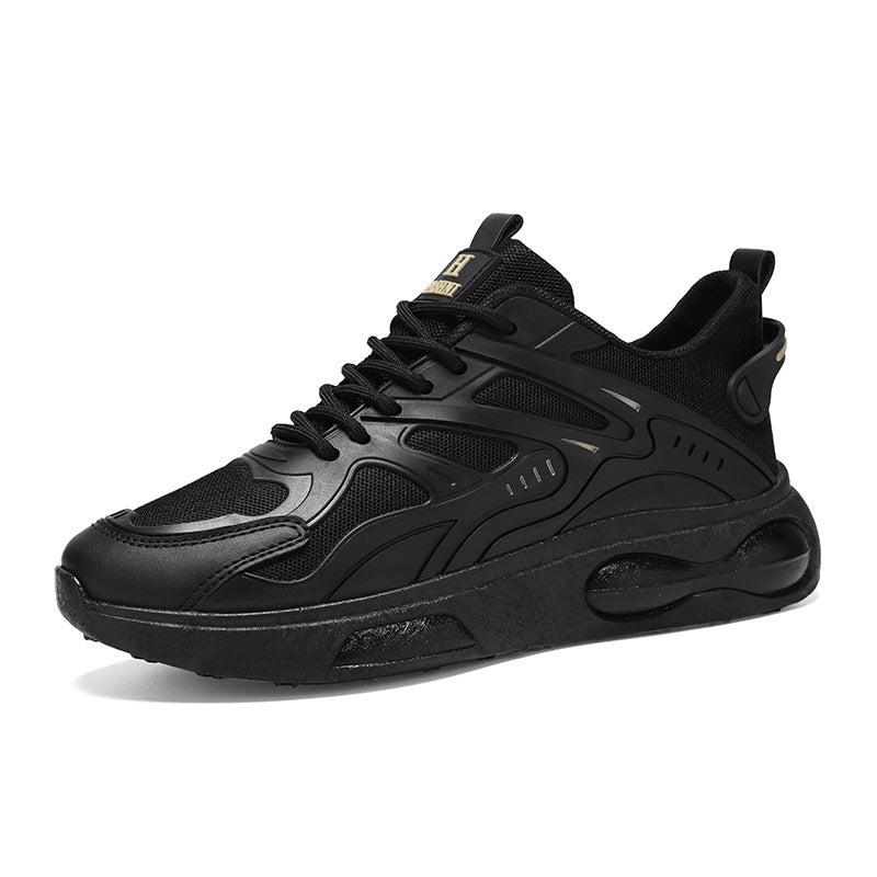Sapatos de proteção para o trabalho de parto, sapatos masculinos de verão, novos sapatos respiráveis, ténis modernos versáteis de sola grossa e antiderrapantes, sapatos casuais de pai