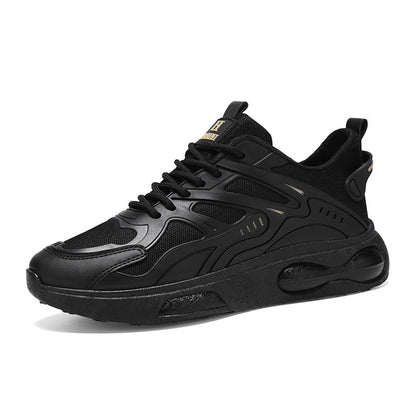 Sapatos de proteção para o trabalho de parto, sapatos masculinos de verão, novos sapatos respiráveis, ténis modernos versáteis de sola grossa e antiderrapantes, sapatos casuais de pai