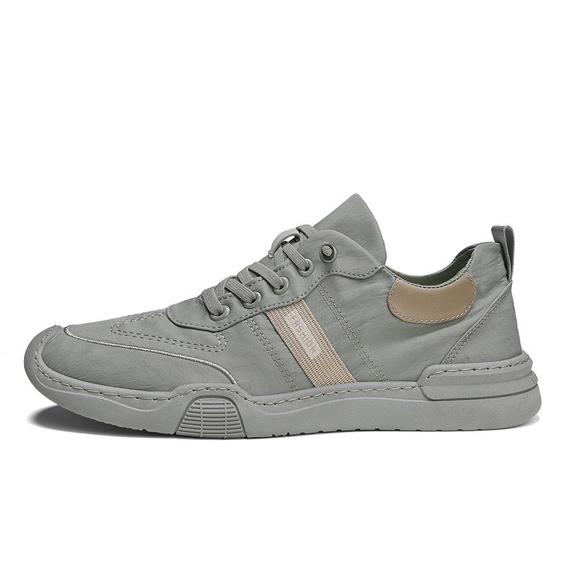 Sapatos de Homem 2024 Verão Novo Trabalho de Seda de Gelo Respirável, Sapatos Casuais Preguiçosos de Escritório, Sapatos Velhos de Tecido de Pequim