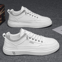 Sapatos de homem, novos ténis brancos de primavera respiráveis de 2025, ténis desportivos casuais, ténis versáteis da moda