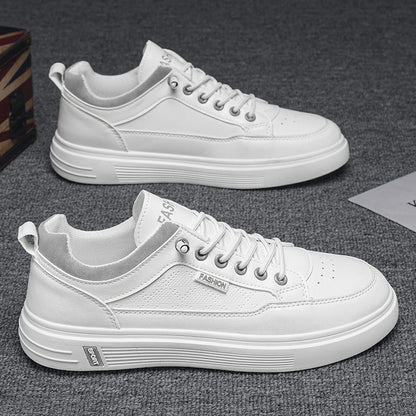 Sapatos de homem, novos ténis brancos de primavera respiráveis de 2025, ténis desportivos casuais, ténis versáteis da moda