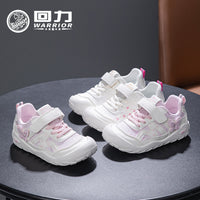 Os novos sapatos infantis enérgicos e enérgicos da Warrior, sapatos casuais versáteis e confortáveis ao estilo coreano, sapatos desportivos de exterior com velcro
