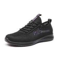 Os novos sapatos casuais simples e versáteis da Warrior, com blocos de cor em malha, sapatilhas desportivas para atividades ao ar livre de alto valor, sapatos femininos de decolte decotado desenhados