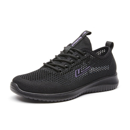 Os novos sapatos casuais simples e versáteis da Warrior, com blocos de cor em malha, sapatilhas desportivas para atividades ao ar livre de alto valor, sapatos femininos de decolte decotado desenhados
