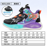 Sapatos infantis Warrior, ténis de basquetebol para rapazes dos 6 aos 12 anos, ténis de couro novos para o outono, sapatos de botão versáteis e modernos, confortáveis
