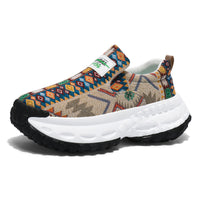 Sapatos masculinos: ténis de corrida de lona grossa com sola de verão, sapatos de pai com sola resistente ao desgaste para adolescentes