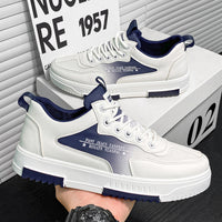 Novos Sapatos Respiráveis em Rede de Estudante para Verão 2024 Masculino, Sapatilhas Casual de Madeira Masculinas, Sapatilhas Desportivas Brancas Na Moda Versáteis