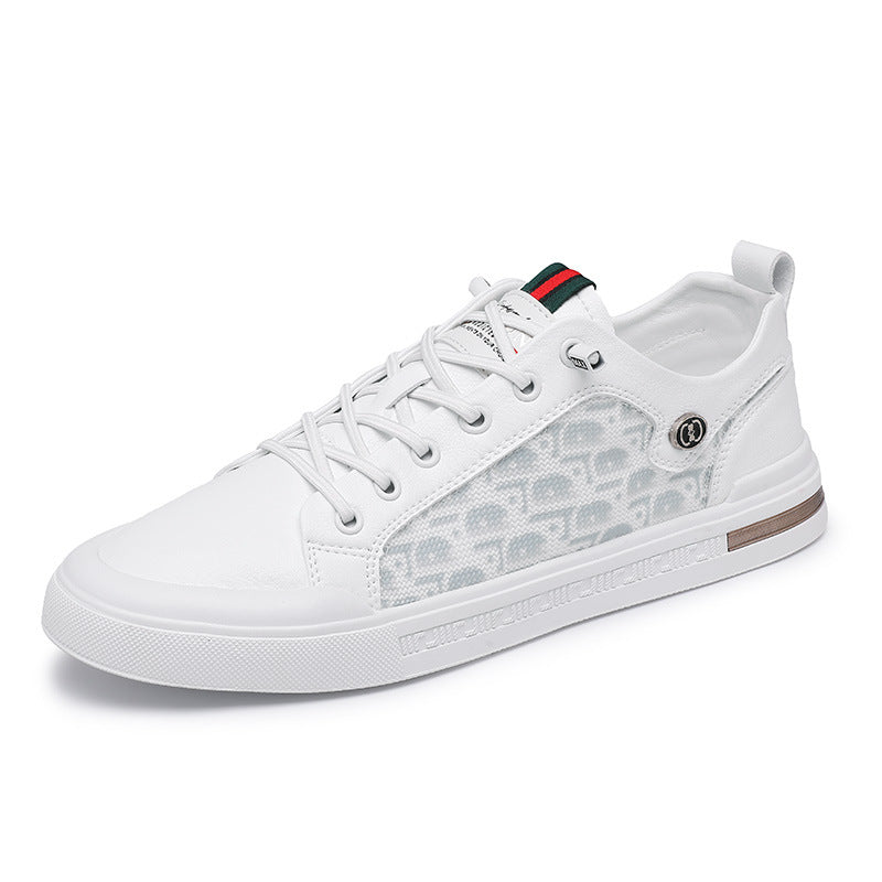 Sapatos Masculinos Xiaobai Primavera 2024 Novos ténis casuais slip-on planos, Calças desportivas desportivas de sola macia e respiráveis e versáteis