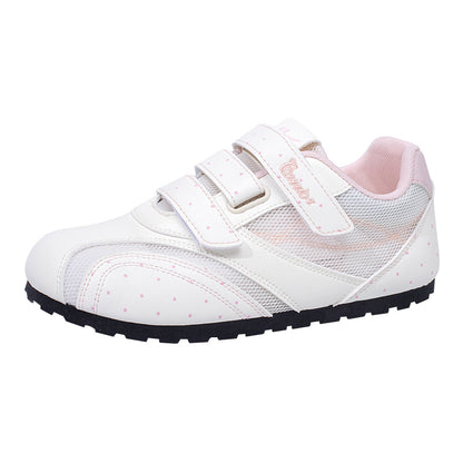 Sapatos de treino moral confortáveis e energéticos da Warrior Warrior, sapatos de malha simples versáteis, modernos e respiráveis, sapatos femininos de velcro de alto valor