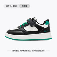 Sapatos brancos simples de sola grossa de cor sólida Warrior, velcro, sapatos infantis fáceis de usar e desagradáveis, sapatos de madeira novos e versáteis para homem e rapariga