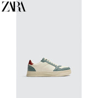 ZARA Coleção Primavera/Verão 2026 - Novos Sapatos Masculinos: Tênis Plataforma Leve em Estilo Retrô com Blocos de Cor, 2204720 202