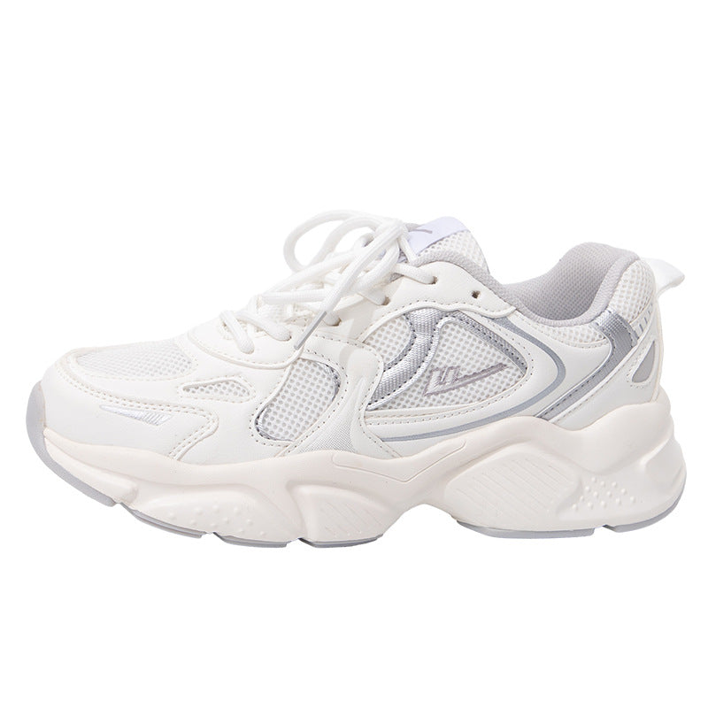 Sapatos de pai de alta estética e sem contraste do casal guerreiro, novos sapatos casuais confortáveis de outono, sapatos sapatilhos robustos e versáteis para uso diário