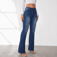 Amazon Calças Vintage Vintage Transfronteiriças Europeias e Americanas Femininas 2025 Primavera Novas Slim Fit Slim Stretch Ligeiramente Alargadas