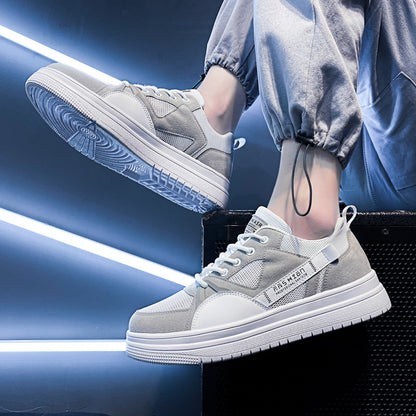 Sapatos masculinos de primavera, sapatos de malha versáteis e modernos, sapatos de praia masculinos, sapatos brancos masculinos, sapatos casuais, sapatos desportivos, sapatos de estudante, sapatos masculinos