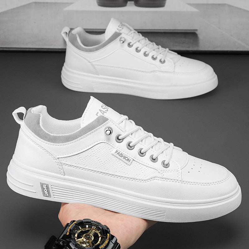 Sapatos de homem, novos ténis brancos de primavera respiráveis de 2025, ténis desportivos casuais, ténis versáteis da moda